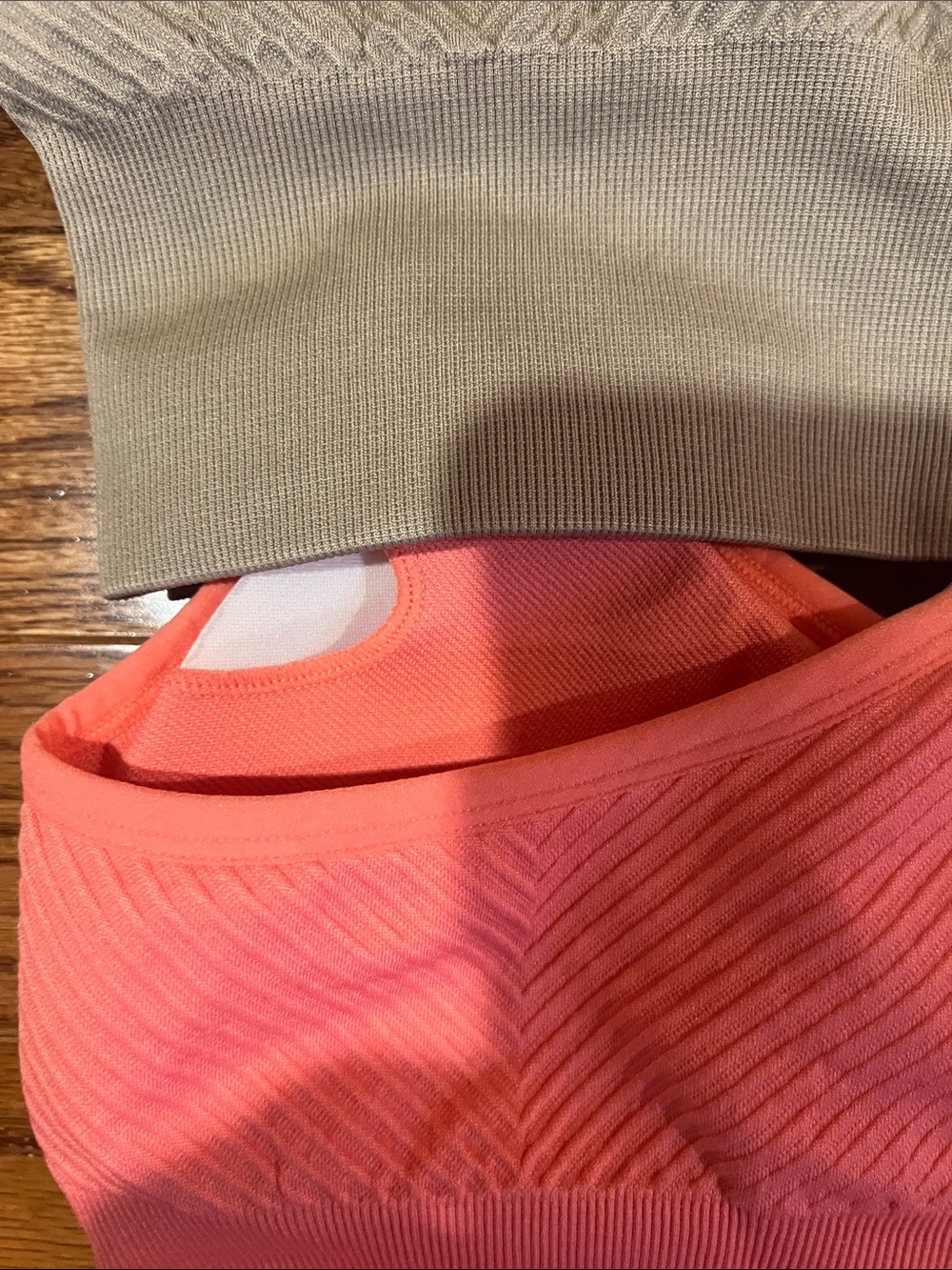 Everyday Seamless Racerback Bralette - White, Coral, Taupe (4 Pack) - Picture 7 of 8
